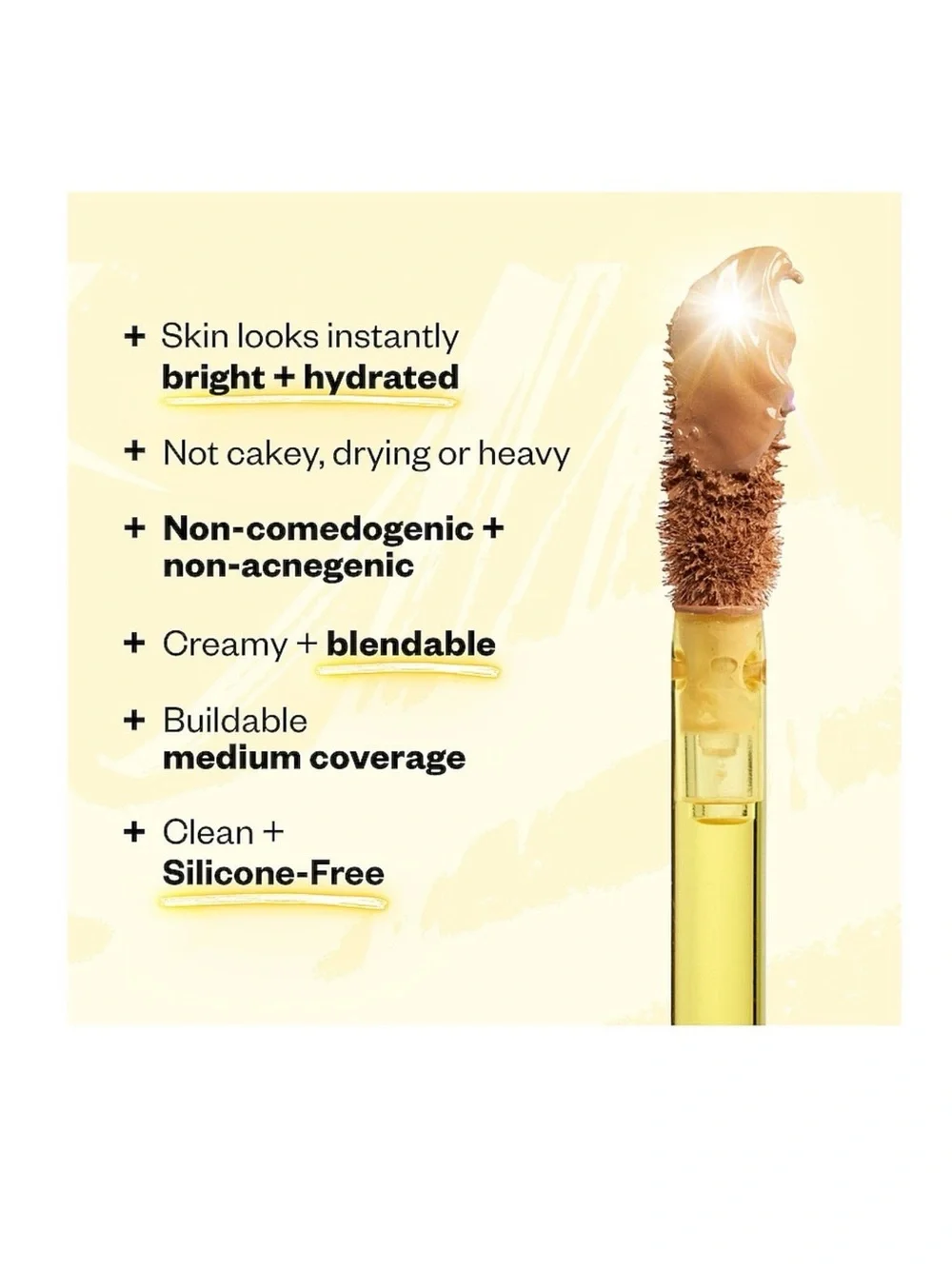 Kosas Full-Coverage Cream Concealer - Light Peach